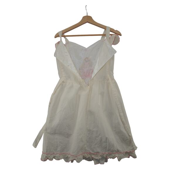 Vintage Disney Princess Aurora Dress – Sleeping Beauty Embroidered Cream 8/10 - Picture 7 of 10